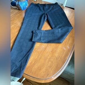 Talbots Dark Blue Grey Plaid Ankle Pants